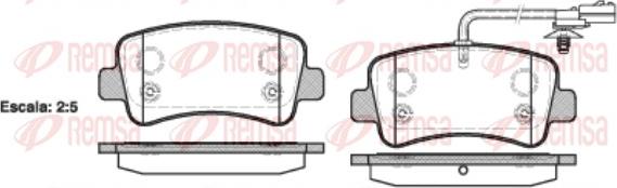 Remsa 1439.01 - Fren balata seti, diskli fren parts5.com