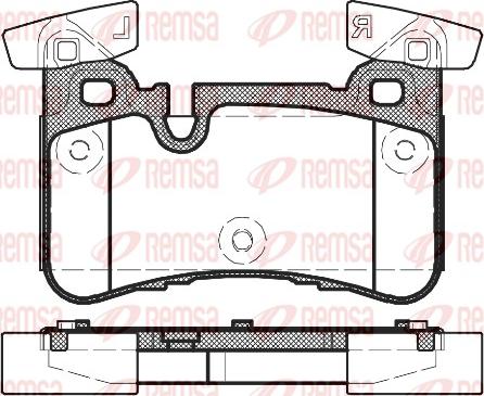 Remsa 1429.00 - Тормозные колодки, дисковые, комплект parts5.com