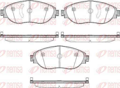 Remsa 1470.00 - Brake Pad Set, disc brake parts5.com