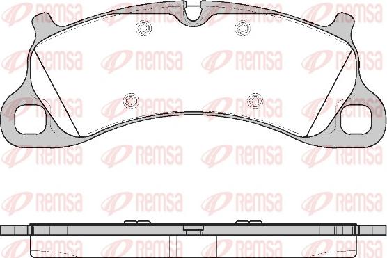 Remsa 1542.00 - Set placute frana,frana disc parts5.com