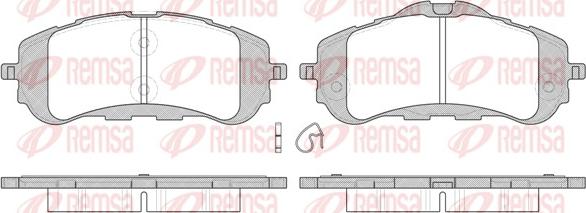 Remsa 1559.00 - Set placute frana,frana disc parts5.com