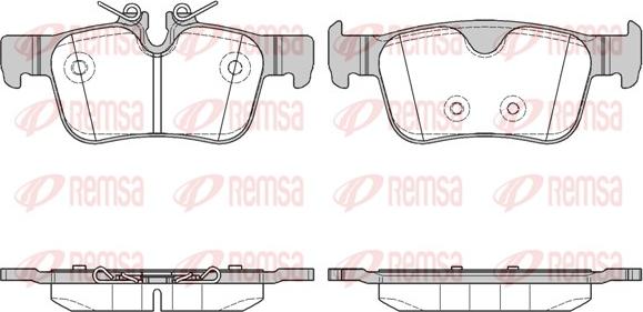 Remsa 1551.10 - Комплект спирачно феродо, дискови спирачки parts5.com