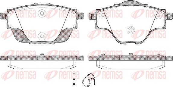 Remsa 1557.00 - Set placute frana,frana disc parts5.com