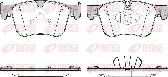 Remsa 1560.10 - Set placute frana,frana disc parts5.com