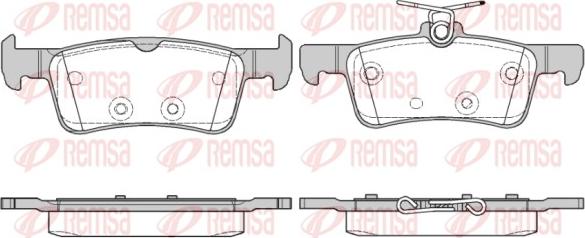 Remsa 1563.10 - Juego de pastillas de freno parts5.com