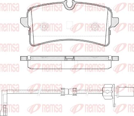 Remsa 1505.12 - Komplet zavornih oblog, ploscne (kolutne) zavore parts5.com