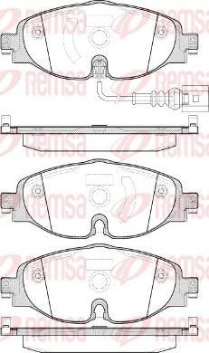 Remsa 1515.01 - Тормозные колодки, дисковые, комплект parts5.com