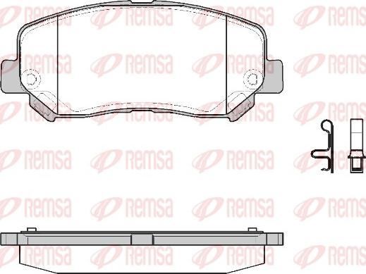 Remsa 1513.22 - Fren balata seti, diskli fren parts5.com