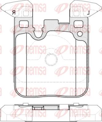 Remsa 1539.00 - Set placute frana,frana disc parts5.com