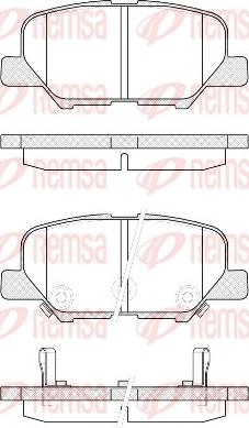 Remsa 1536.02 - Set placute frana,frana disc parts5.com