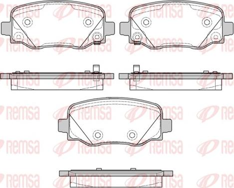 Remsa 1578.02 - Fren balata seti, diskli fren parts5.com