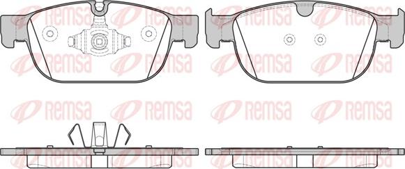 Remsa 1696.00 - Комплект спирачно феродо, дискови спирачки parts5.com