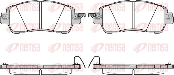 Remsa 1656.04 - Set placute frana,frana disc parts5.com