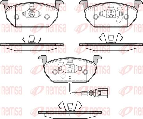 Remsa 1601.01 - Set placute frana,frana disc parts5.com