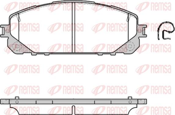 Remsa 1613.00 - Komplet pločica, disk-kočnica parts5.com