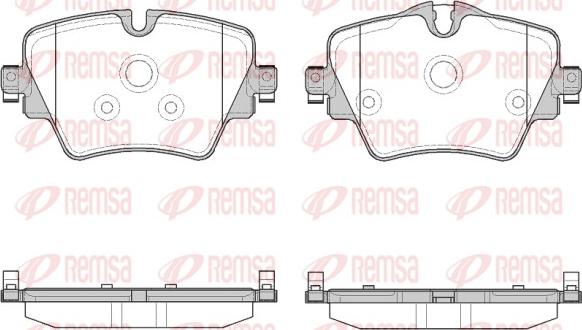 Remsa 1625.08 - Set placute frana,frana disc parts5.com