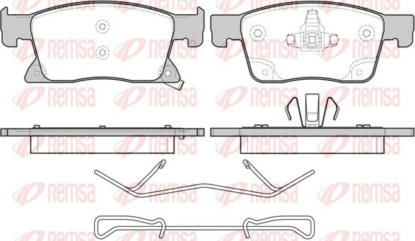 Remsa 1679.02 - Brake Pad Set, disc brake parts5.com