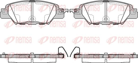 Remsa 1677.00 - Set placute frana,frana disc parts5.com