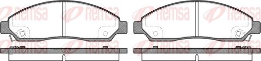 Remsa 1098.14 - Set placute frana,frana disc parts5.com