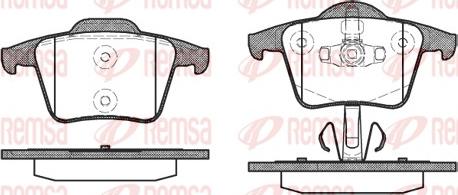 Remsa 1044.00 - Komplet kočnih obloga, disk kočnica parts5.com