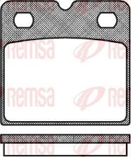 Remsa 1067.00 - Set placute frana,frana disc parts5.com