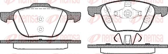 Remsa 1082.30 - Komplet pločica, disk-kočnica parts5.com