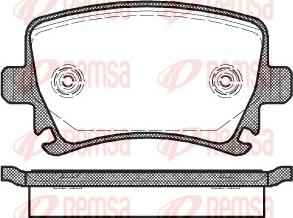 Remsa 1031.00 - Brake Pad Set, disc brake parts5.com