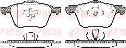 Remsa 1070.00 - Set placute frana,frana disc parts5.com