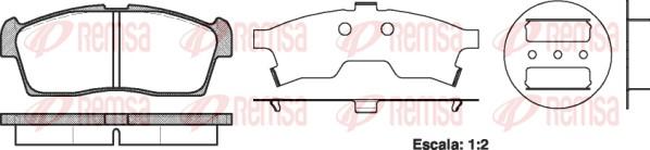 Remsa 1199.00 - Set placute frana,frana disc parts5.com