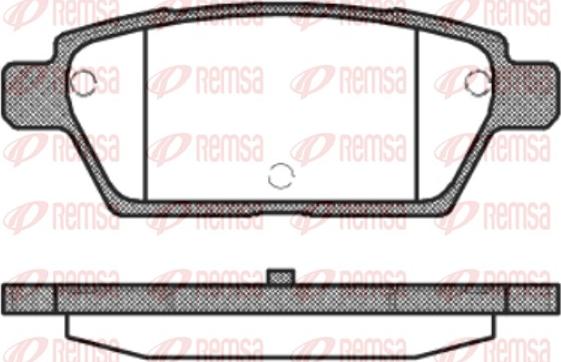 Remsa 1195.10 - Set placute frana,frana disc parts5.com