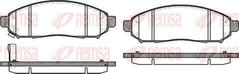 Remsa 1162.01 - Brake Pad Set, disc brake parts5.com