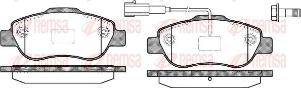 Remsa 1100.11 - Komplet kočnih obloga, disk kočnica parts5.com