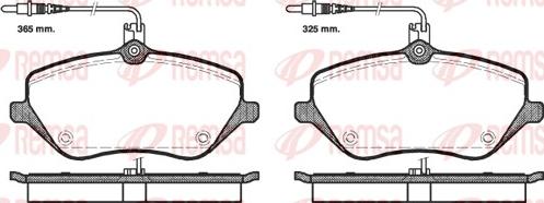 Remsa 1101.04 - Brake Pad Set, disc brake parts5.com