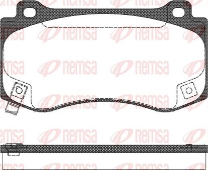 Remsa 1185.04 - Brake Pad Set, disc brake parts5.com