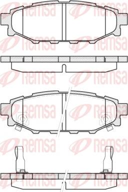 Remsa 1136.12 - Kit de plaquettes de frein, frein à disque parts5.com