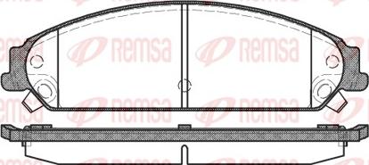 Remsa 1128.08 - Brake Pad Set, disc brake parts5.com