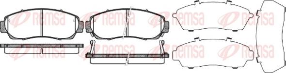 Remsa 1171.12 - Komplet pločica, disk-kočnica parts5.com