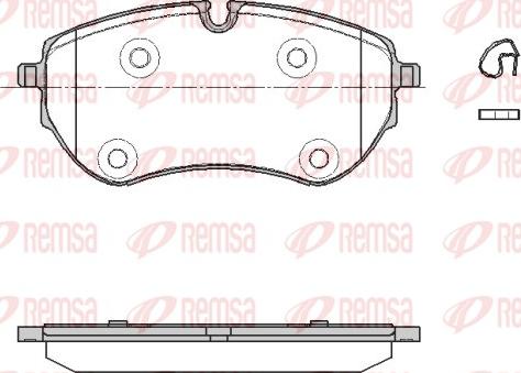 Remsa 1853.00 - Set placute frana,frana disc parts5.com