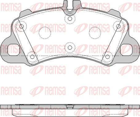 Remsa 1862.00 - Set placute frana,frana disc parts5.com