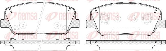 Remsa 1398.12 - Set placute frana,frana disc parts5.com