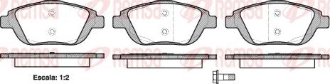 Remsa 1392.00 - Set placute frana,frana disc parts5.com