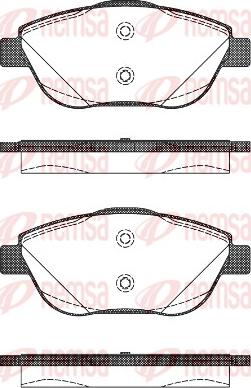 Remsa 1392.10 - Sada brzdových destiček, kotoučová brzda parts5.com