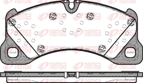 Remsa 1345.00 - Set placute frana,frana disc parts5.com