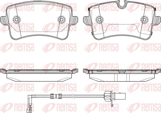 Remsa 1343.20 - Sada brzdových platničiek kotúčovej brzdy parts5.com