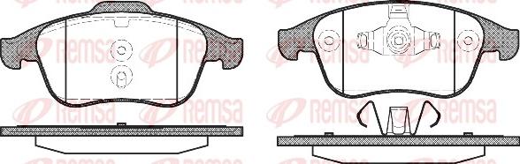 Remsa 1350.00 - Sada brzdových destiček, kotoučová brzda parts5.com