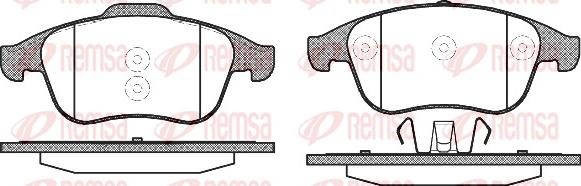 Remsa 1350.10 - Brake Pad Set, disc brake parts5.com