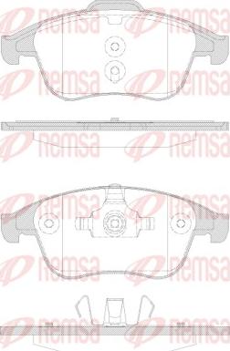 Remsa 1350.30 - Brake Pad Set, disc brake parts5.com