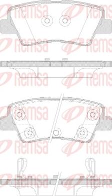 Remsa 1362.42 - Sada brzdových destiček, kotoučová brzda parts5.com