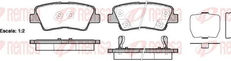 Remsa 1362.02 - Komplet zavornih oblog, ploscne (kolutne) zavore parts5.com