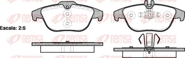 Remsa 1305.00 - Komplet pločica, disk-kočnica parts5.com